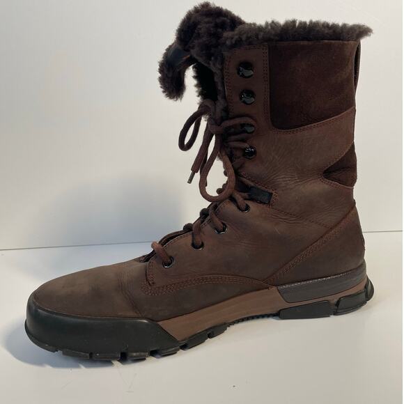 Nike Air Nevist-9 ACG Brown Leather Shearling Boots Men\'s Size 10.5 main image 12